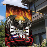 Fautasi Race Day American Samoa Garden Flag Bald Eagle Polynesian Tattoo LT14 - Polynesian Pride