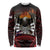 Fautasi Race Day American Samoa Long Sleeve Shirt Bald Eagle Polynesian Tattoo