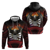 Fautasi Race Day American Samoa Zip Hoodie Bald Eagle Polynesian Tattoo LT14 - Polynesian Pride
