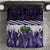 Purple Traditional Cloak Aotearoa Bedding Set Maori Paua Shell Korowai Pattern