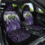 Purple Traditional Cloak Aotearoa Car Seat Cover Maori Paua Shell Korowai Pattern