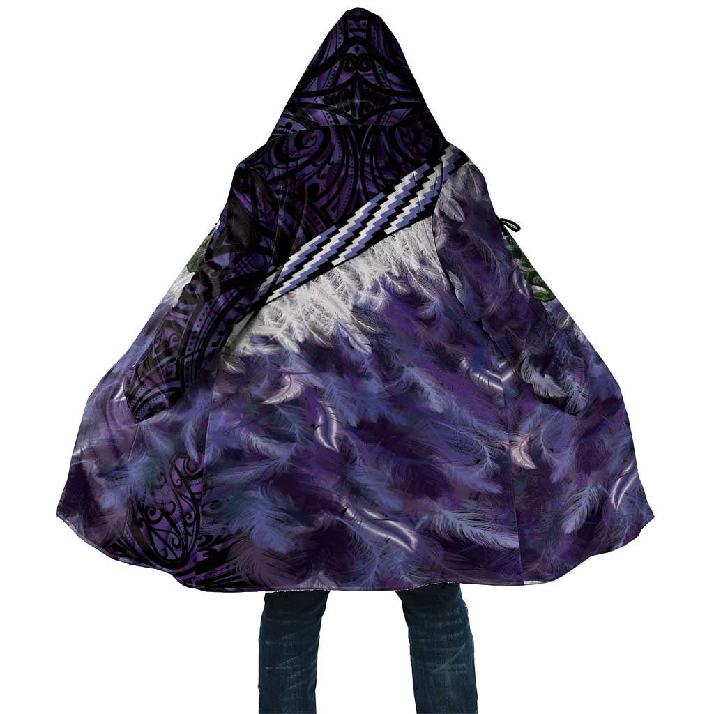 Purple Traditional Cloak Aotearoa Cloak Maori Paua Shell Korowai Pattern LT14 Unisex Purple - Polynesian Pride