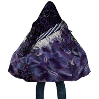 Purple Traditional Cloak Aotearoa Cloak Maori Paua Shell Korowai Pattern LT14 Unisex Purple - Polynesian Pride