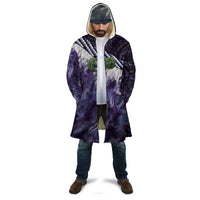 Purple Traditional Cloak Aotearoa Cloak Maori Paua Shell Korowai Pattern LT14 - Polynesian Pride