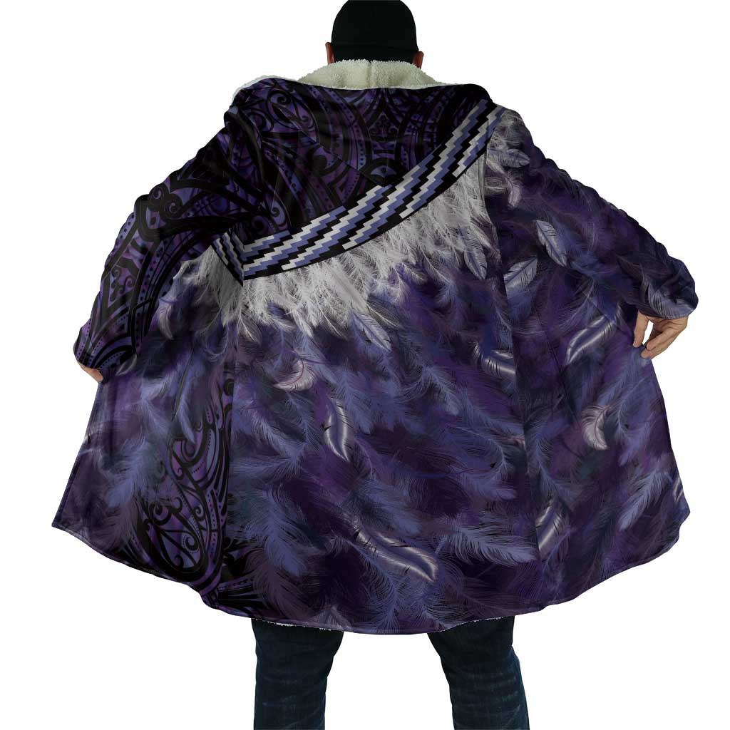 Purple Traditional Cloak Aotearoa Cloak Maori Paua Shell Korowai Pattern LT14 - Polynesian Pride