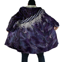 Purple Traditional Cloak Aotearoa Cloak Maori Paua Shell Korowai Pattern LT14 - Polynesian Pride