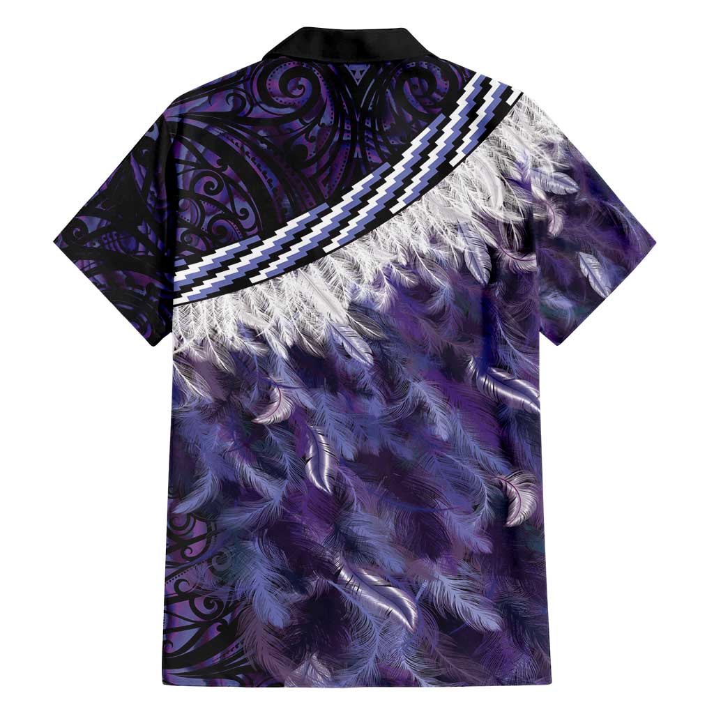 Purple Traditional Cloak Aotearoa Family Matching Summer Maxi Dress and Hawaiian Shirt Maori Paua Shell Korowai Pattern LT14 - Polynesian Pride