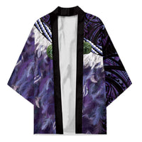 Purple Traditional Cloak Aotearoa Kimono Maori Paua Shell Korowai Pattern LT14 Unisex Purple - Polynesian Pride