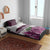 Pink Traditional Cloak Aotearoa Bedding Set Maori Paua Shell Korowai Pattern