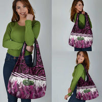Pink Traditional Cloak Aotearoa Grocery Bag Maori Paua Shell Korowai Pattern LT14 - Polynesian Pride
