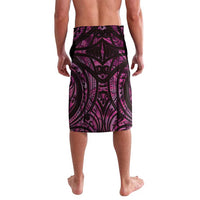Pink Traditional Cloak Aotearoa Lavalava Maori Paua Shell Korowai Pattern
