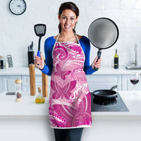 Polynesia Breast Cancer Awareness Apron Think Pink Ribbon Polynesian Butterflies