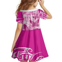 Personalised Polynesia Breast Cancer Awareness Family Matching Tank Maxi Dress and Hawaiian Shirt Think Pink Ribbon Polynesian Butterflies LT14 - Polynesian Pride