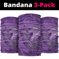 Polynesia Lupus Awareness Month Neck Gaiter Warrior Purple Ribbon Polynesian Butterflies