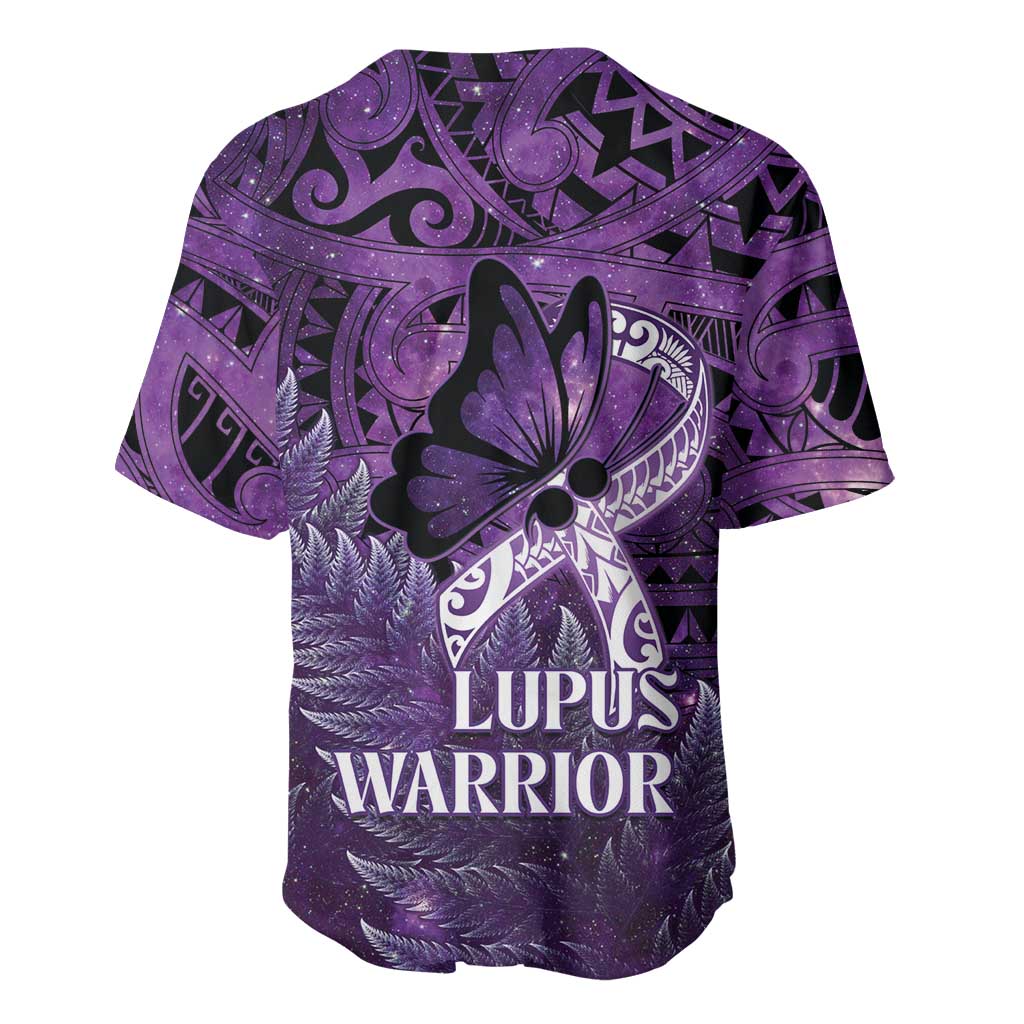 Lupus Awareness Month New Zealand Baseball Jersey Be Strong Warrior Maori Silver Fern