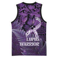 Lupus Awareness Month New Zealand Basketball Jersey Be Strong Warrior Maori Silver Fern LT14 - Polynesian Pride