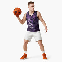Lupus Awareness Month New Zealand Basketball Jersey Be Strong Warrior Maori Silver Fern LT14 - Polynesian Pride