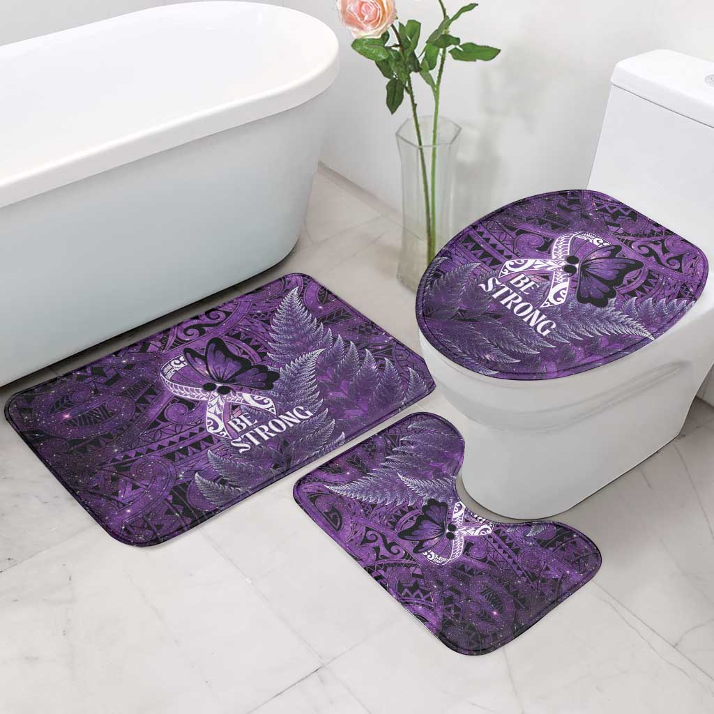 Lupus Awareness Month New Zealand Bathroom Set Be Strong Warrior Maori Silver Fern