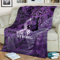 Lupus Awareness Month New Zealand Blanket Be Strong Warrior Maori Silver Fern