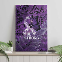 Lupus Awareness Month New Zealand Canvas Wall Art Be Strong Warrior Maori Silver Fern
