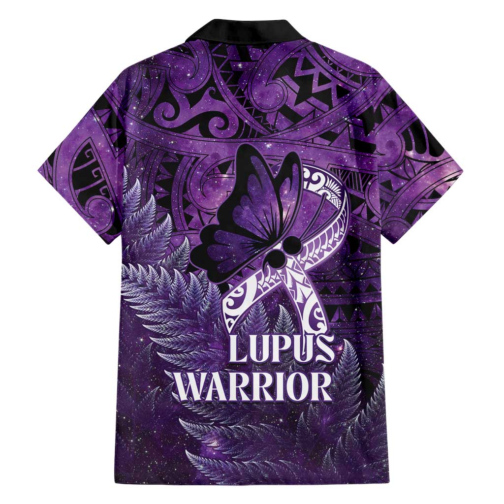 Lupus Awareness Month New Zealand Family Matching Puletasi and Hawaiian Shirt Be Strong Warrior Maori Silver Fern LT14 - Polynesian Pride