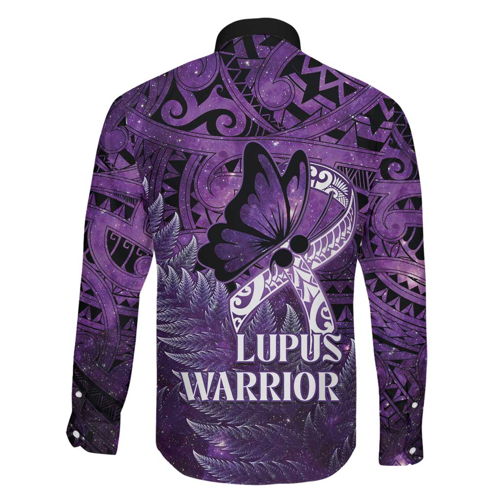 Lupus Awareness Month New Zealand Family Matching Tank Maxi Dress and Hawaiian Shirt Be Strong Warrior Maori Silver Fern LT14 - Polynesian Pride