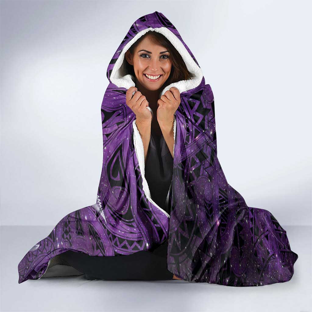 Lupus Awareness Month New Zealand Hooded Blanket Be Strong Warrior Maori Silver Fern LT14 - Polynesian Pride