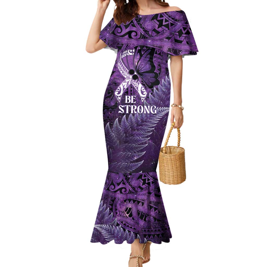 Lupus Awareness Month New Zealand Mermaid Dress Be Strong Warrior Maori Silver Fern