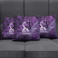 Lupus Awareness Month New Zealand Pillow Cover Be Strong Warrior Maori Silver Fern