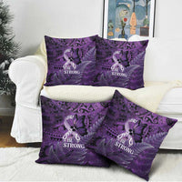 Lupus Awareness Month New Zealand Pillow Cover Be Strong Warrior Maori Silver Fern