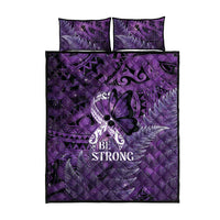 Lupus Awareness Month New Zealand Quilt Bed Set Be Strong Warrior Maori Silver Fern
