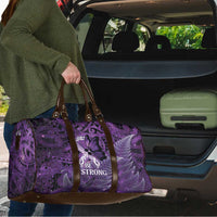 Lupus Awareness Month New Zealand Travel Bag Be Strong Warrior Maori Silver Fern LT14 - Polynesian Pride