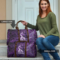 Lupus Awareness Month New Zealand Travel Bag Be Strong Warrior Maori Silver Fern LT14 - Polynesian Pride