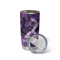 Lupus Awareness Month New Zealand Tumbler Cup Be Strong Warrior Maori Silver Fern LT14 - Polynesian Pride