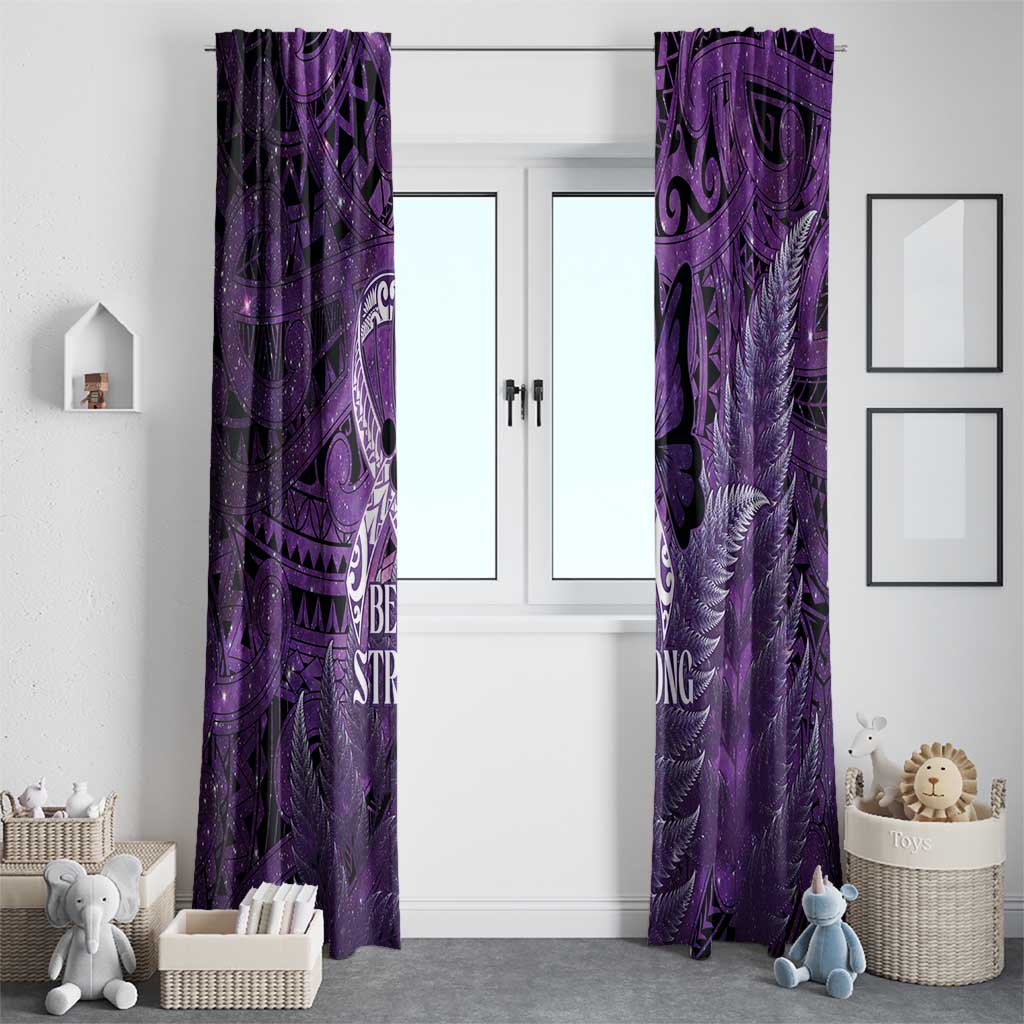 Lupus Awareness Month New Zealand Window Curtain Be Strong Warrior Maori Silver Fern