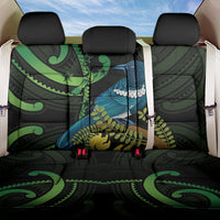 New Zealand Tui Bird Back Car Seat Cover Aotearoa Maori With Kowhai Flowers LT14 One Size Black - Polynesian Pride