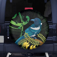New Zealand Tui Bird Spare Tire Cover Aotearoa Maori With Kowhai Flowers LT14 - Polynesian Pride