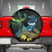 New Zealand Tui Bird Spare Tire Cover Aotearoa Maori With Kowhai Flowers LT14 - Polynesian Pride