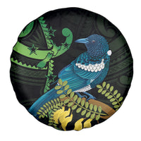 New Zealand Tui Bird Spare Tire Cover Aotearoa Maori With Kowhai Flowers LT14 - Polynesian Pride