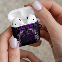 Purple Matariki New Zealand AirPods Case Maori Poutama Galaxy Vibes LT14 - Polynesian Pride
