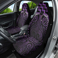 Purple Matariki New Zealand Car Seat Cover Maori Poutama Galaxy Vibes LT14 - Polynesian Pride