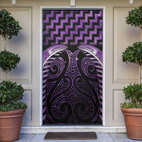 Purple Matariki New Zealand Door Cover Maori Poutama Galaxy Vibes LT14 Purple - Polynesian Pride