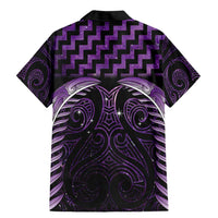 Purple Matariki New Zealand Family Matching Mermaid Dress and Hawaiian Shirt Maori Poutama Galaxy Vibes LT14 - Polynesian Pride