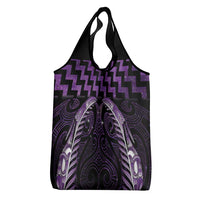 Purple Matariki New Zealand Grocery Bag Maori Poutama Galaxy Vibes LT14 - Polynesian Pride