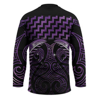 Purple Matariki New Zealand Hockey Jersey Maori Poutama Galaxy Vibes LT14 - Polynesian Pride