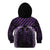 Purple Matariki New Zealand Kid Hoodie Maori Poutama Galaxy Vibes