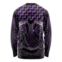Purple Matariki New Zealand Long Sleeve Shirt Maori Poutama Galaxy Vibes LT14 - Polynesian Pride