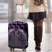 Purple Matariki New Zealand Luggage Cover Maori Poutama Galaxy Vibes
