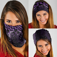 Purple Matariki New Zealand Neck Gaiter Maori Poutama Galaxy Vibes LT14 - Polynesian Pride