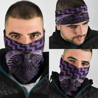 Purple Matariki New Zealand Neck Gaiter Maori Poutama Galaxy Vibes LT14 - Polynesian Pride